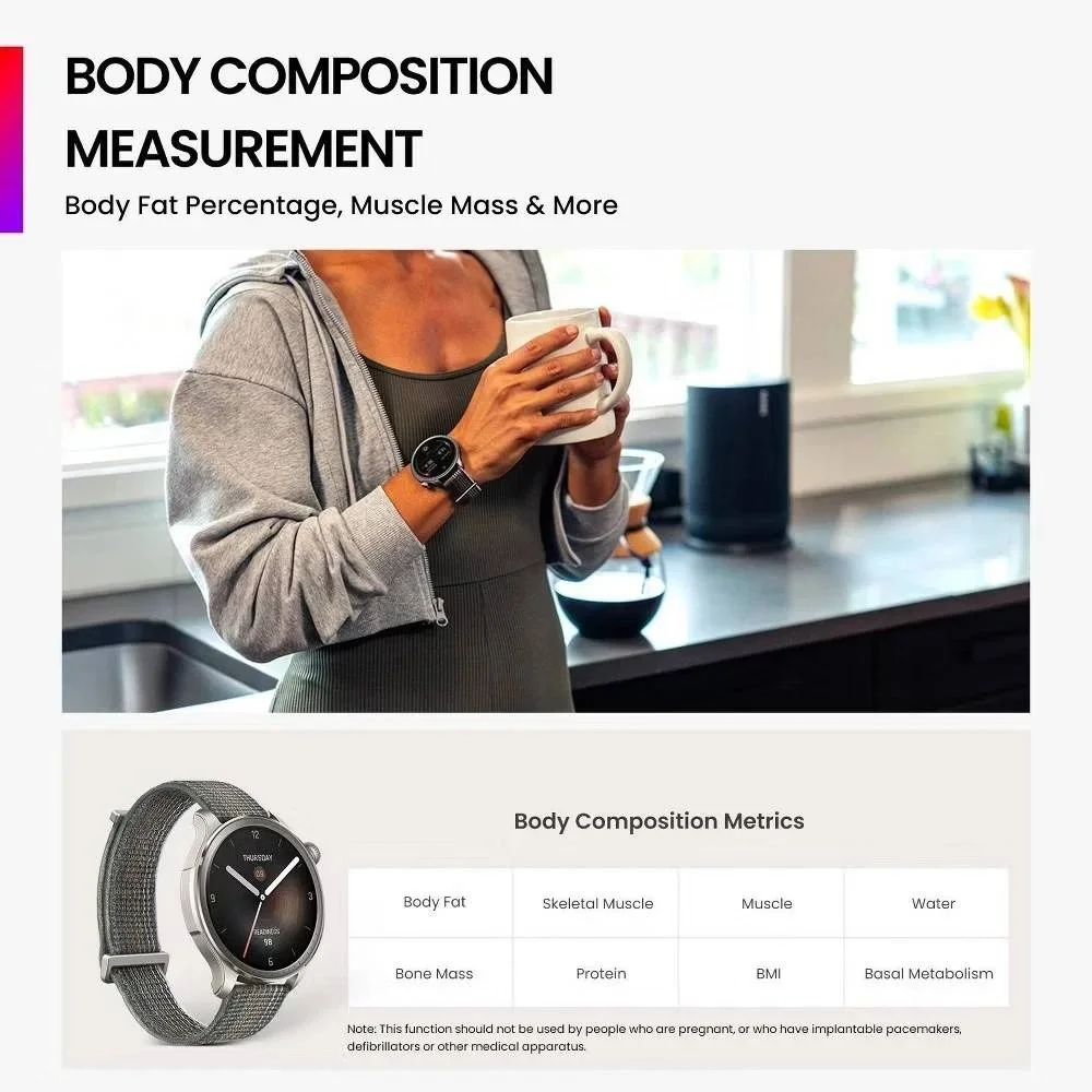 Amazfit Balance Smartwatch, AI Fitness Coach, Sleep Tracker, Running Smart Watch